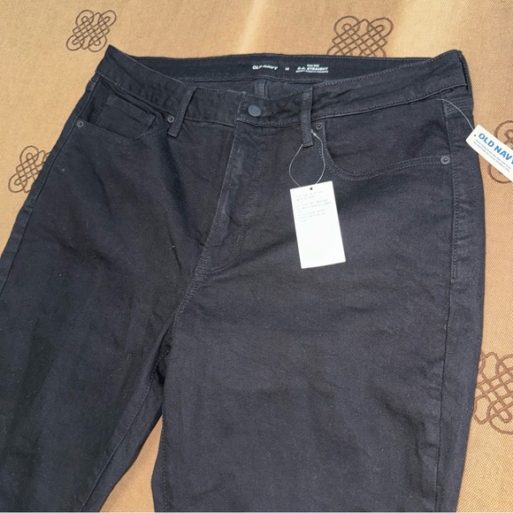 Old Navy NWT! Black Jack High-Waisted Secret-Smooth Pockets O.G. Straight Jeans - Picture 7 of 16